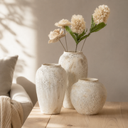 Quiet Bloom ceramic vase with dried botanicals for pet remembrance